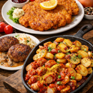 Schnitzelvariation Menü 1