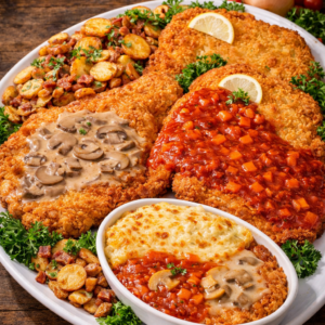 Schnitzelvariation Menü 3