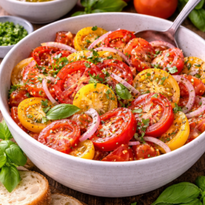 Hausgemachter Tomatensalat