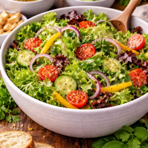 Hausgemachter grüner Salat